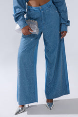 BLING BLING DENIM RELAXED PANT