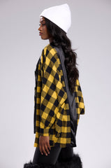 NEW CHAMP REBUILT JERSEY FLANNEL TOP