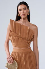 STAR OF THE NIGHT PLEATED BLOUSE