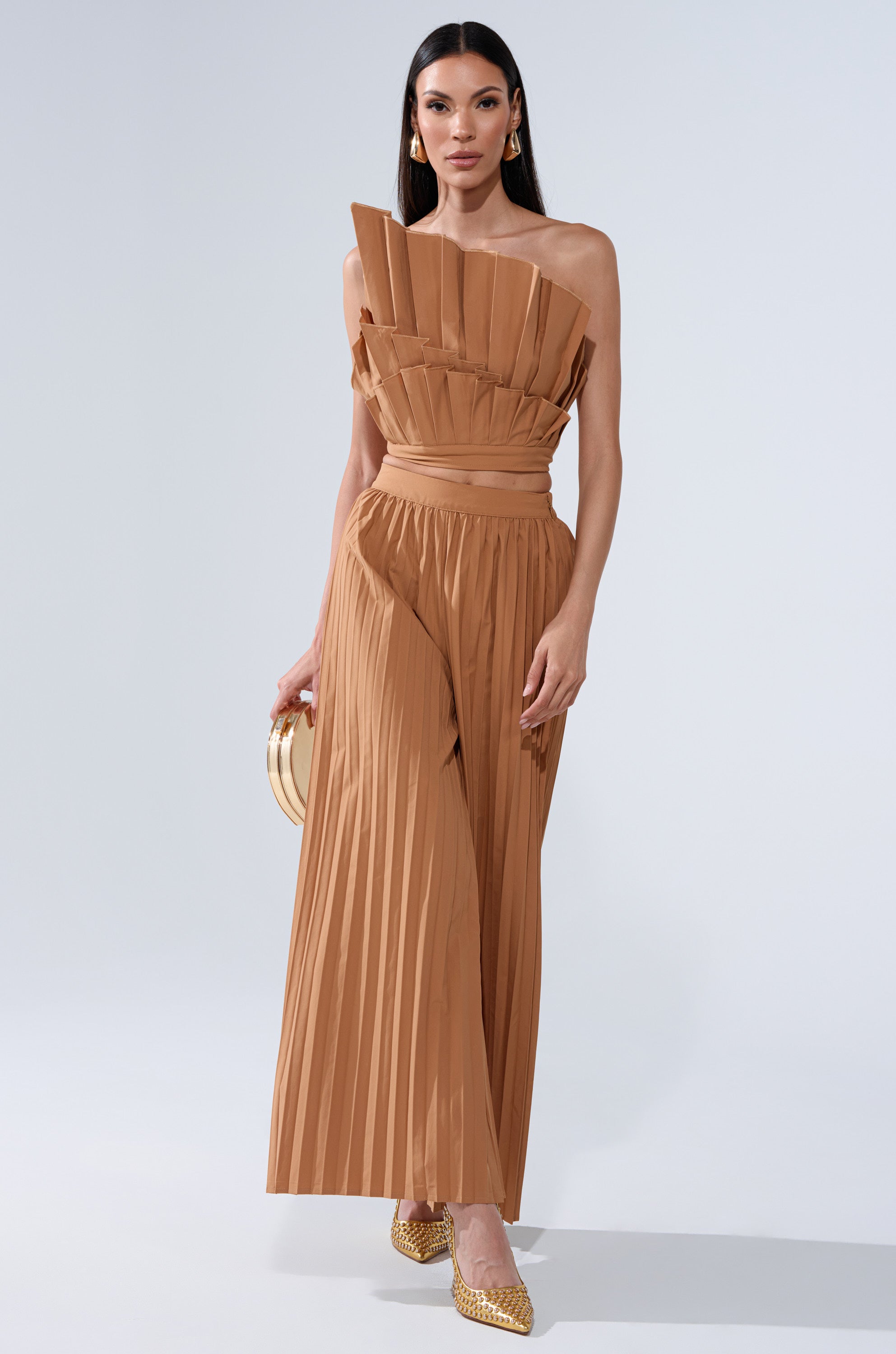 STAR OF THE NIGHT PLEATED BLOUSE