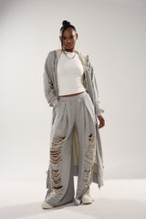STRESS HIM OUT LONGLINE SWEATSHIRT