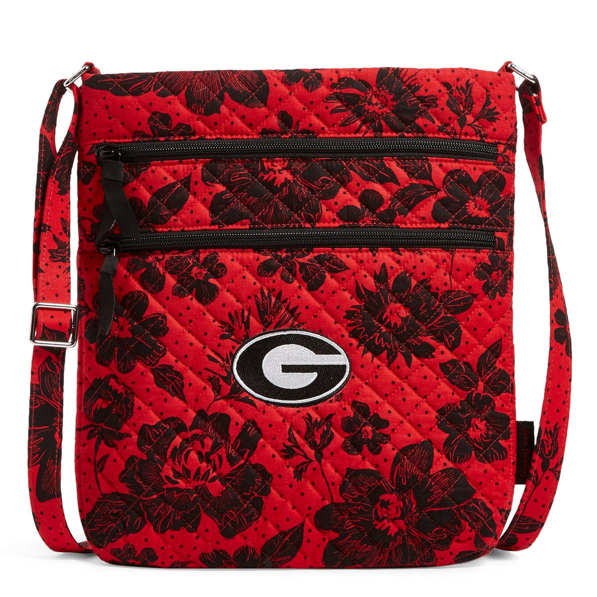 Collegiate Triple Zip Hipster Crossbody Bag