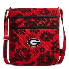 Collegiate Triple Zip Hipster Crossbody Bag
