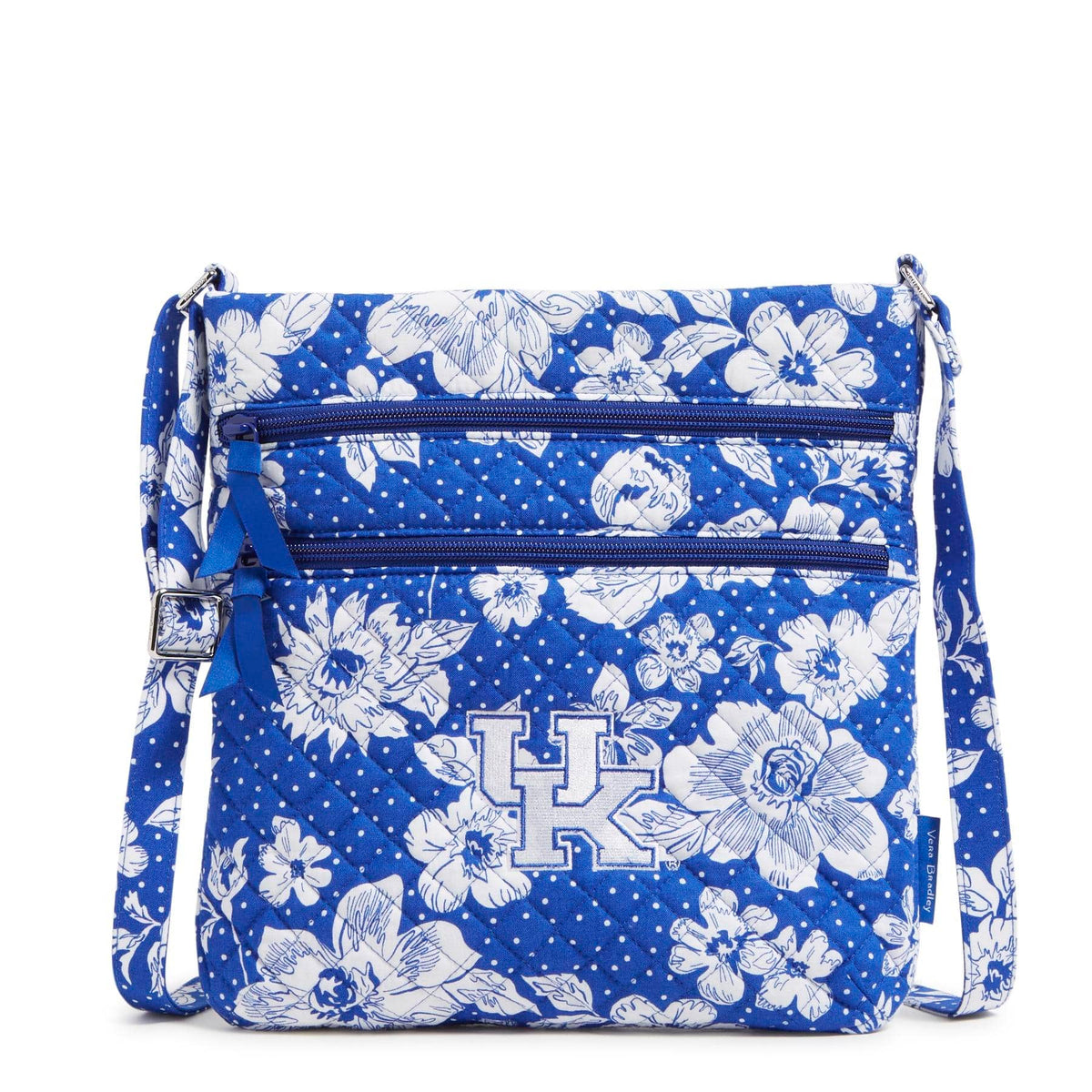 Collegiate Triple Zip Hipster Crossbody Bag