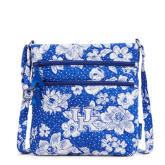 Collegiate Triple Zip Hipster Crossbody Bag