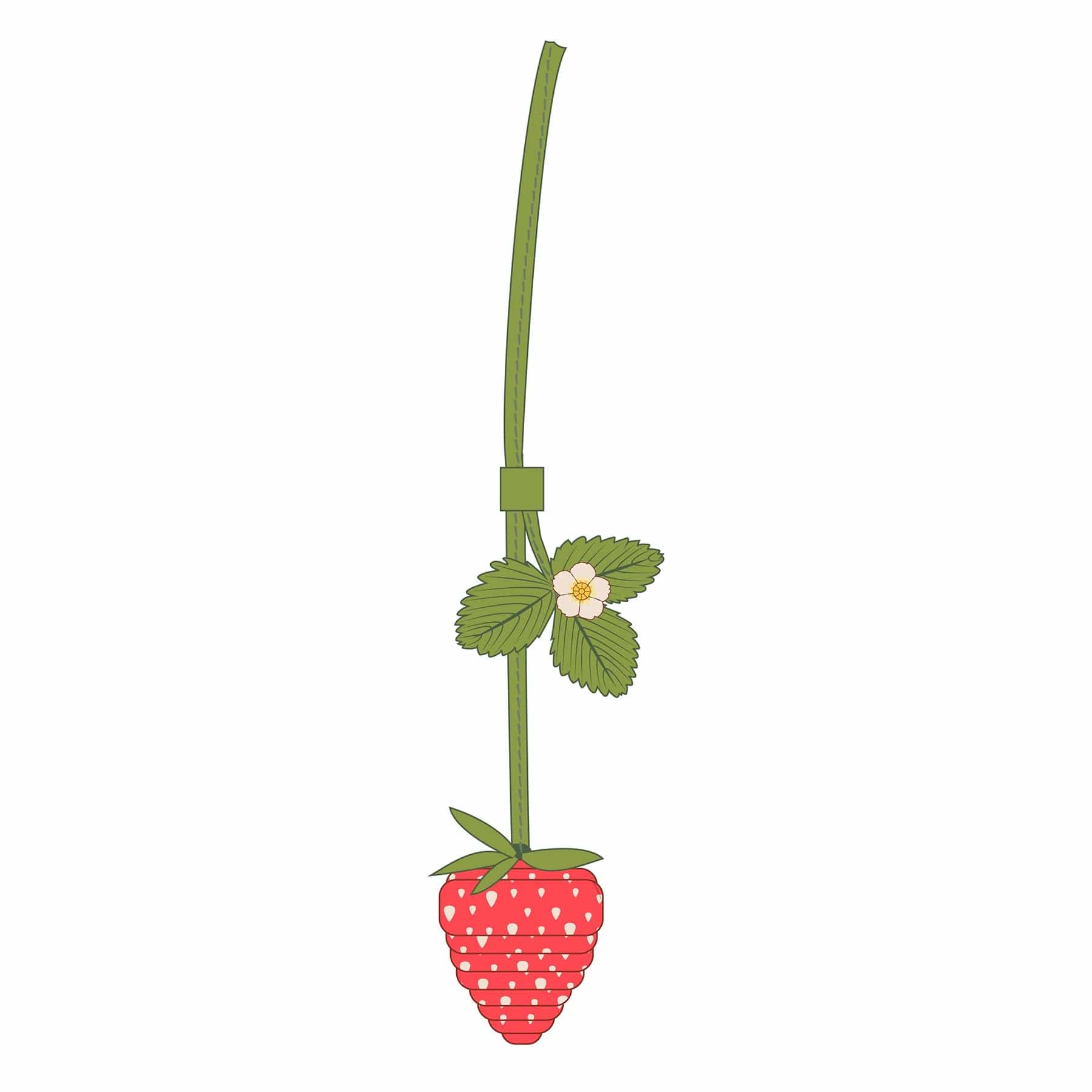 Strawberry Bag Charm