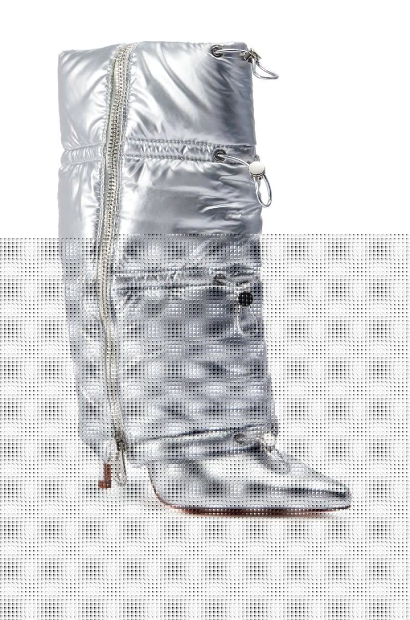 AZALEA WANG DHRUV SILVER PUFFER BOOTIE