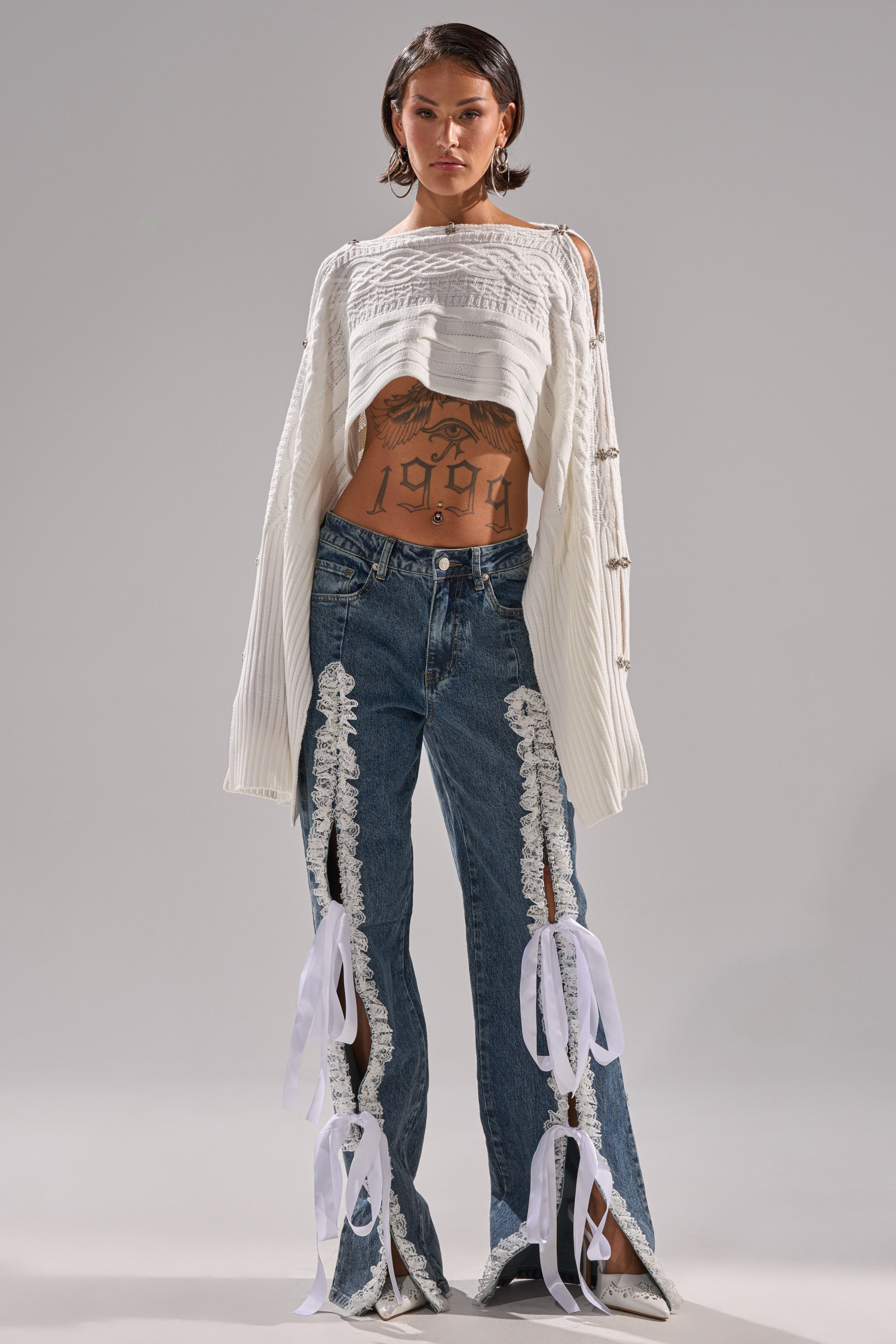 TIE ME UP RELAXED DENIM