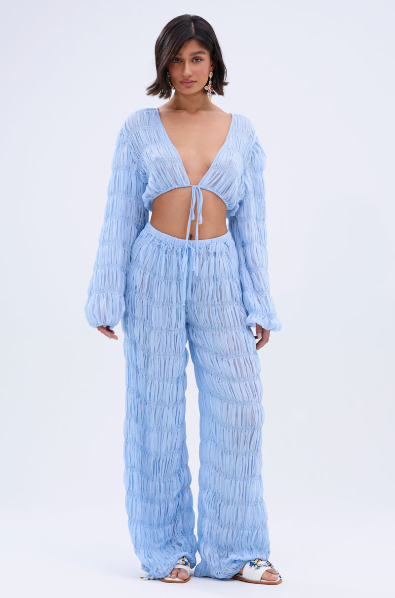 ICED OUT TIE FRONT TOP