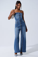 SUMMER SONG DENIM JUMPSUIT