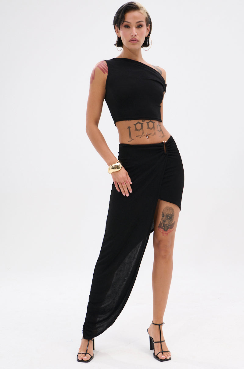 KYLIE SLINKY OFF THE SHOULDER BLOUSE