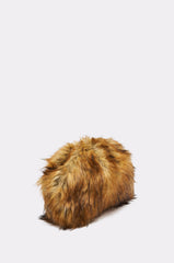 WILD CHILD FAUX FUR CLUTCH