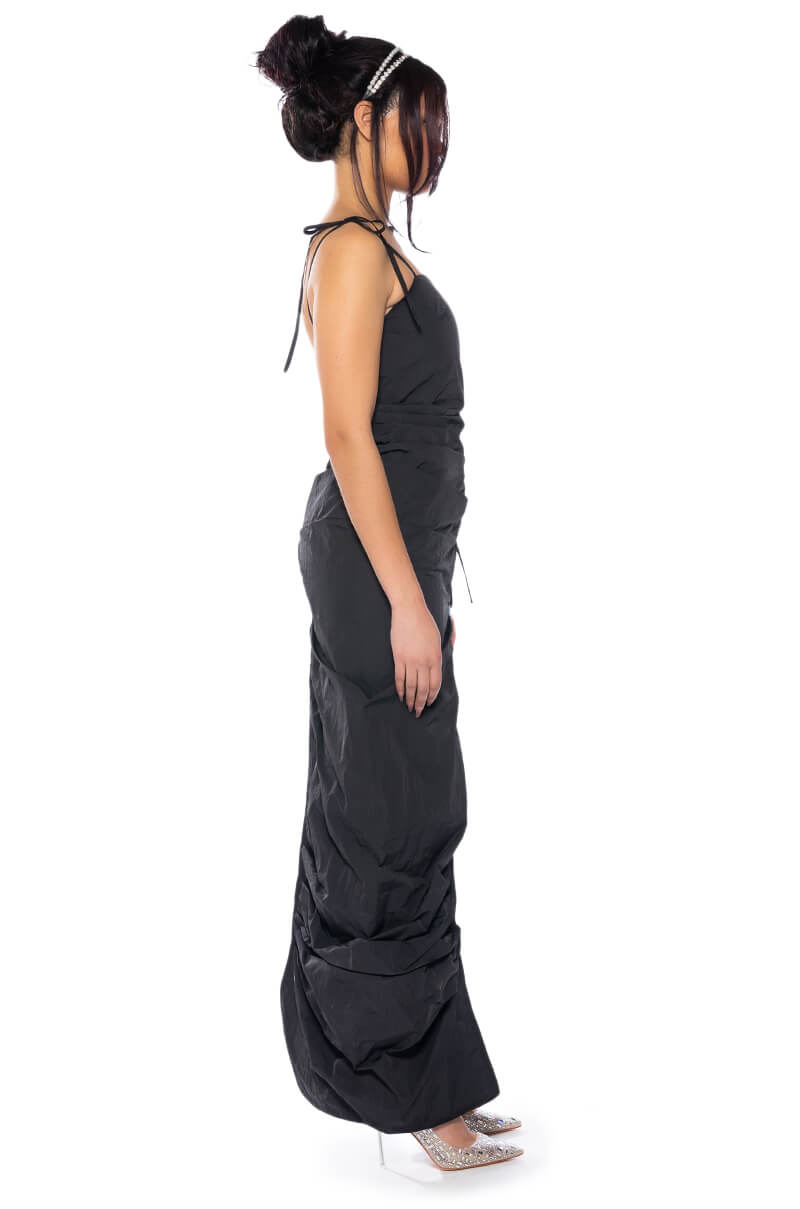 ASH TIE DETAIL SLEEVELESS MAXI TOP
