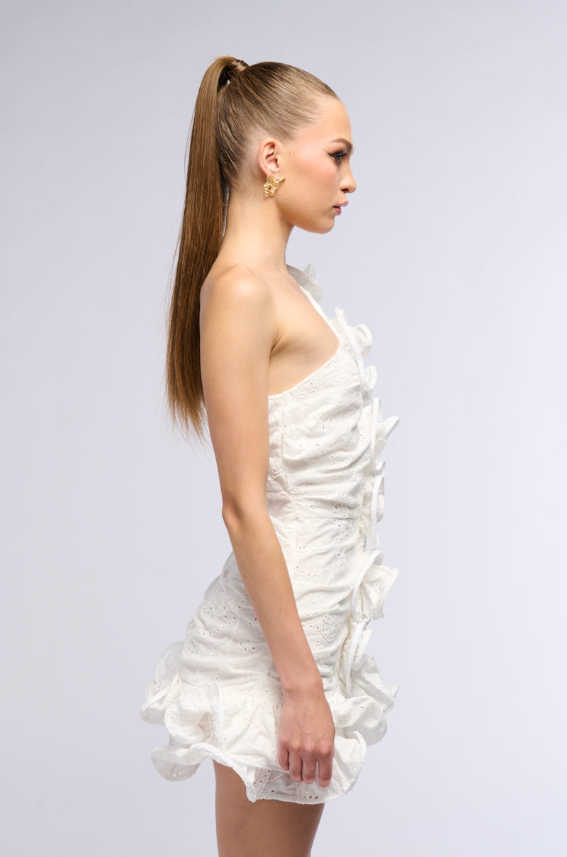 BEST DRESSED RUFFLED MINI DRESS