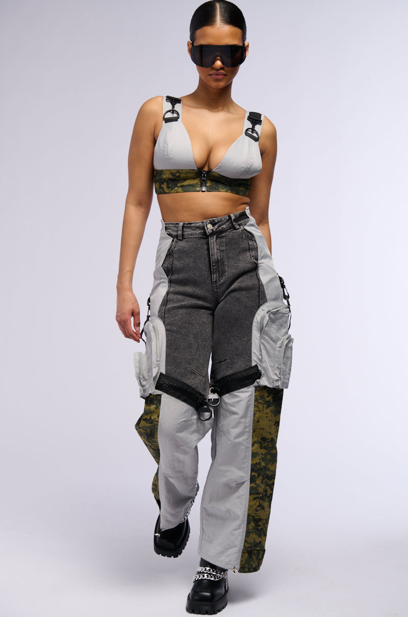 COMBAT COMBO DENIM TROUSER
