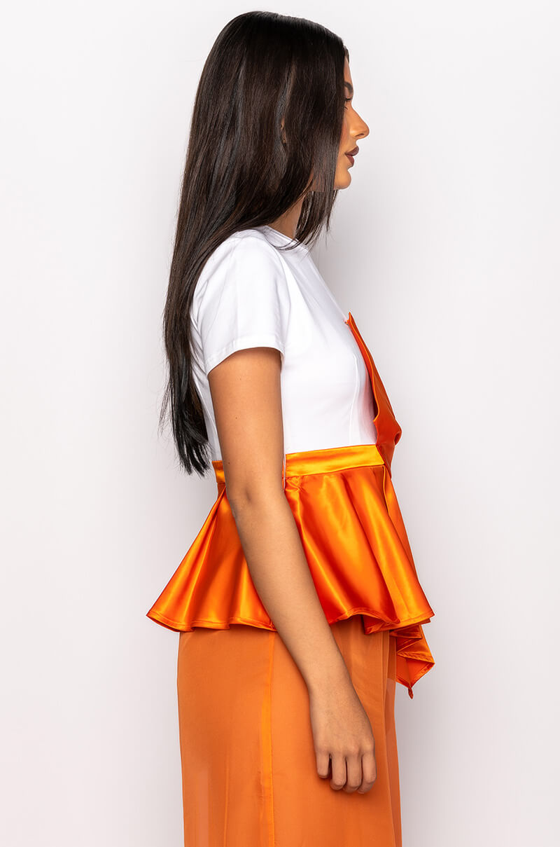 COMMIT TO IT PEPLUM TSHIRT