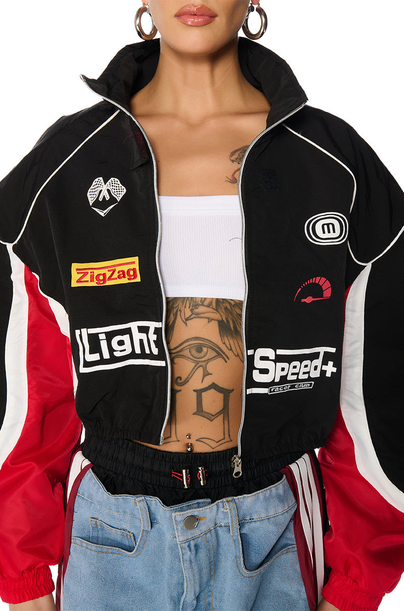 HAMILTON NYLON RACING BOMBER JACKET
