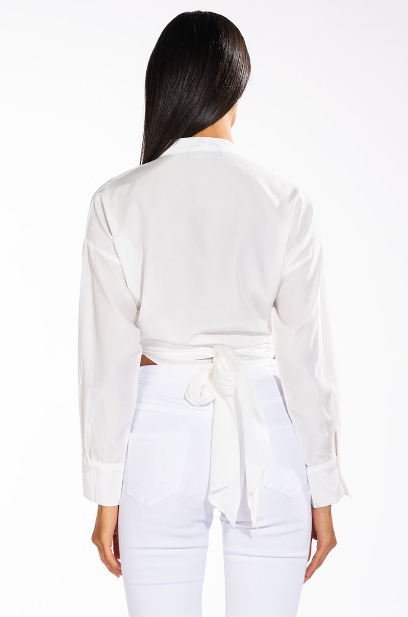 SEXY LINEN DRESSY BLOUSE
