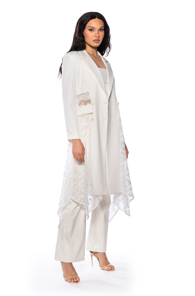 SPRING HAS SPRUNG LACE TRENCH