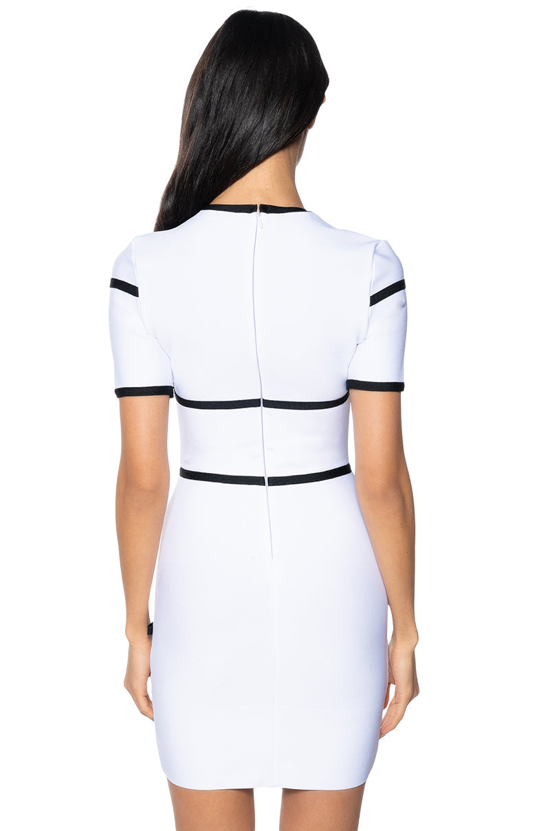 SUMMER IN THE HAMPTONS BOW MINI DRESS