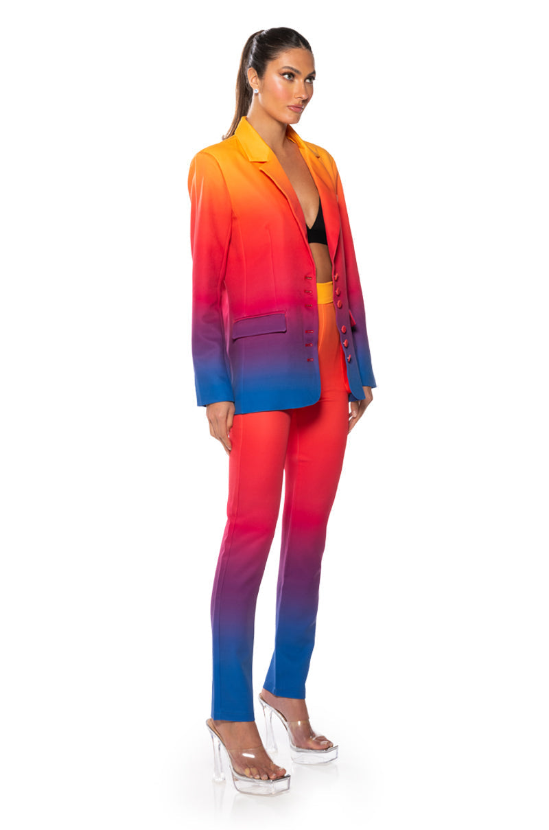 SUNSET IN PARADISE OMBRE SKINNY PANTS