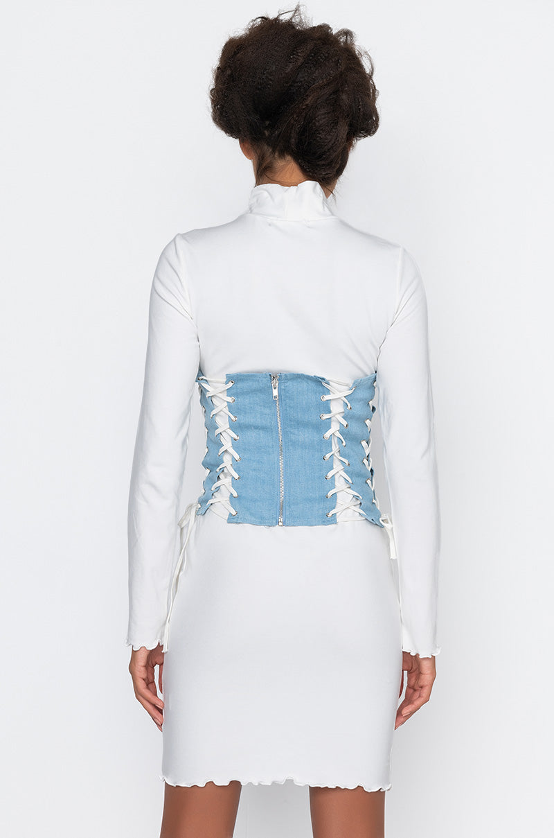 TIE ME UP LACED CORSET