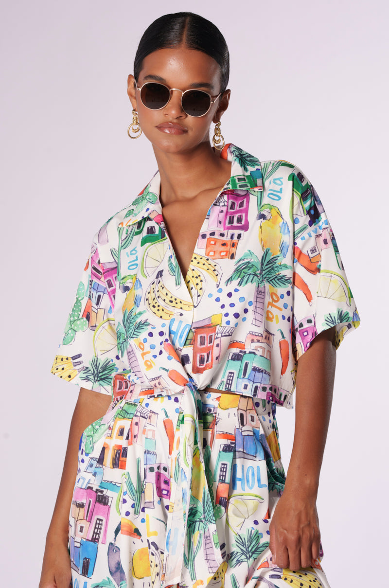 TOO CRAZY FOR YOU BUTTON DOWN TOP